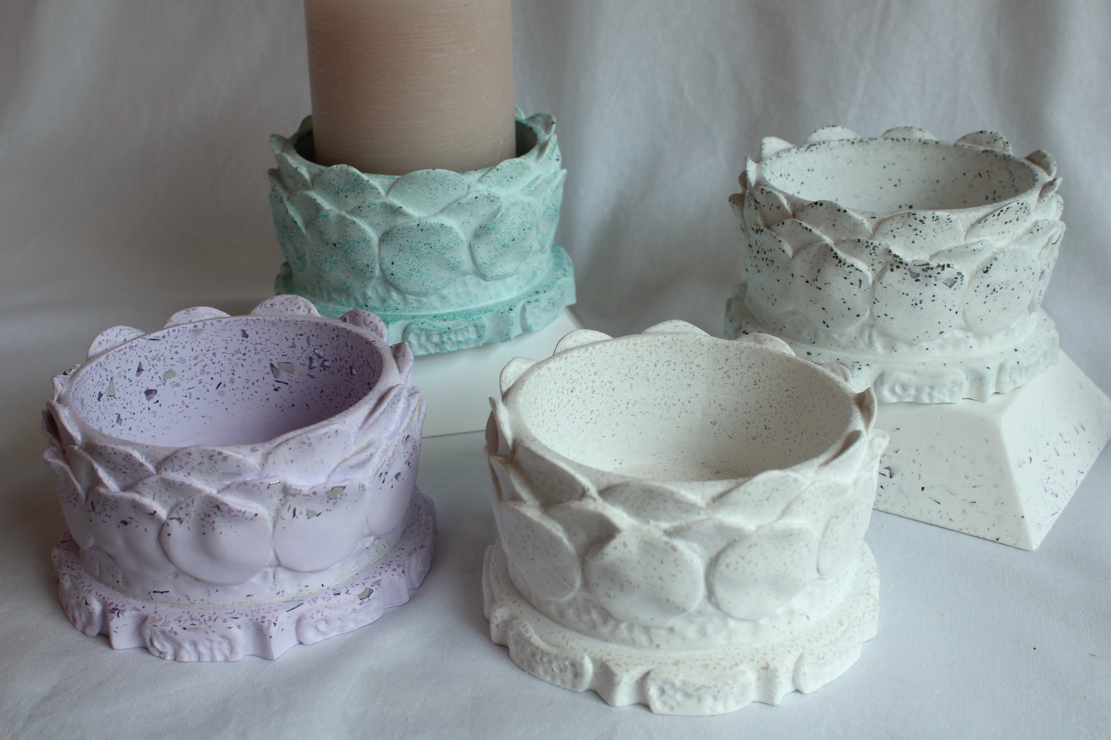 Resincrete Pillar Candle Holder